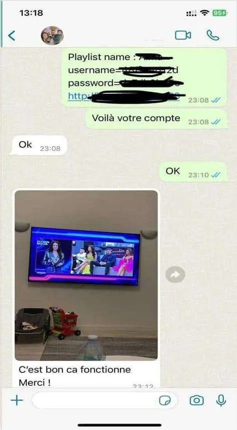 EmeraldIPTV customer review on WhatsApp 3